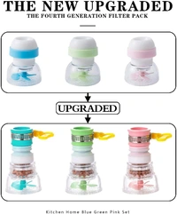  360 Degree Rotation Water Saving Faucet Adjustable Water Valve Splash Regulator Water Filter Tap Kitchen Accessories, Random Color, Painted Finish (Multi Color)